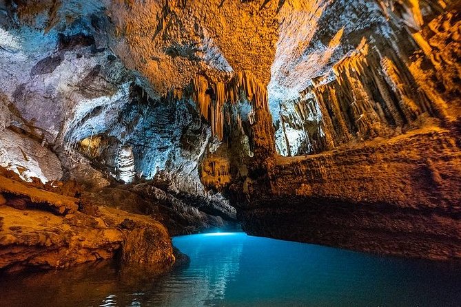Discovering Lebanon: Jeita Grotto, Harissa, and Byblos Tour - Entering Jeita Grotto by boat and cable car