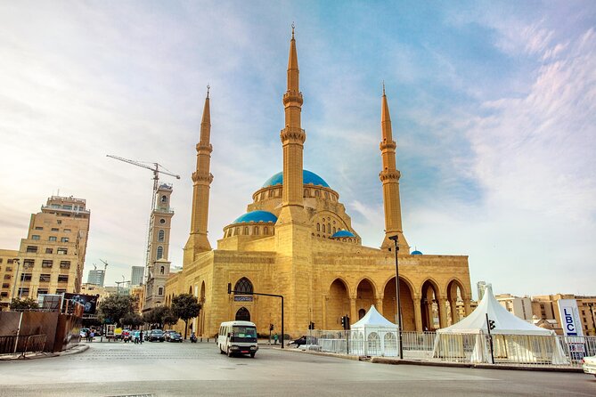 Private Beirut City Tour with Boat Ride at Raouche Rock - Mohammad Al-Amin Mosque beside the church